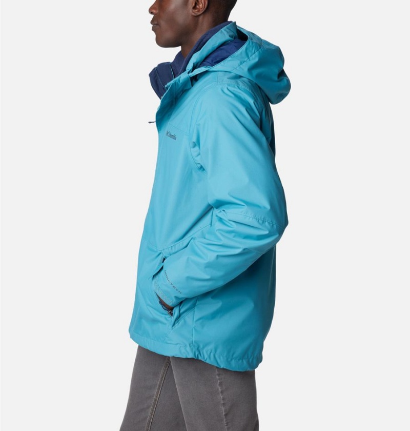 Columbia Gulfport Interchange Men's 3 In 1 Jackets Blue | WSFOCI-943