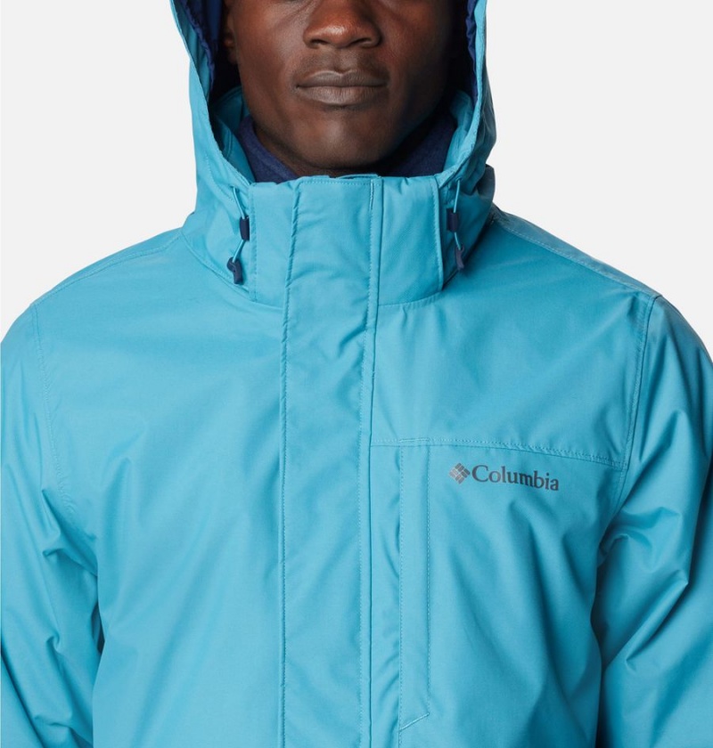 Columbia Gulfport Interchange Men's 3 In 1 Jackets Blue | WSFOCI-943