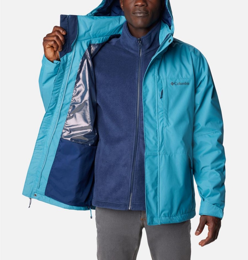Columbia Gulfport Interchange Men's 3 In 1 Jackets Blue | WSFOCI-943