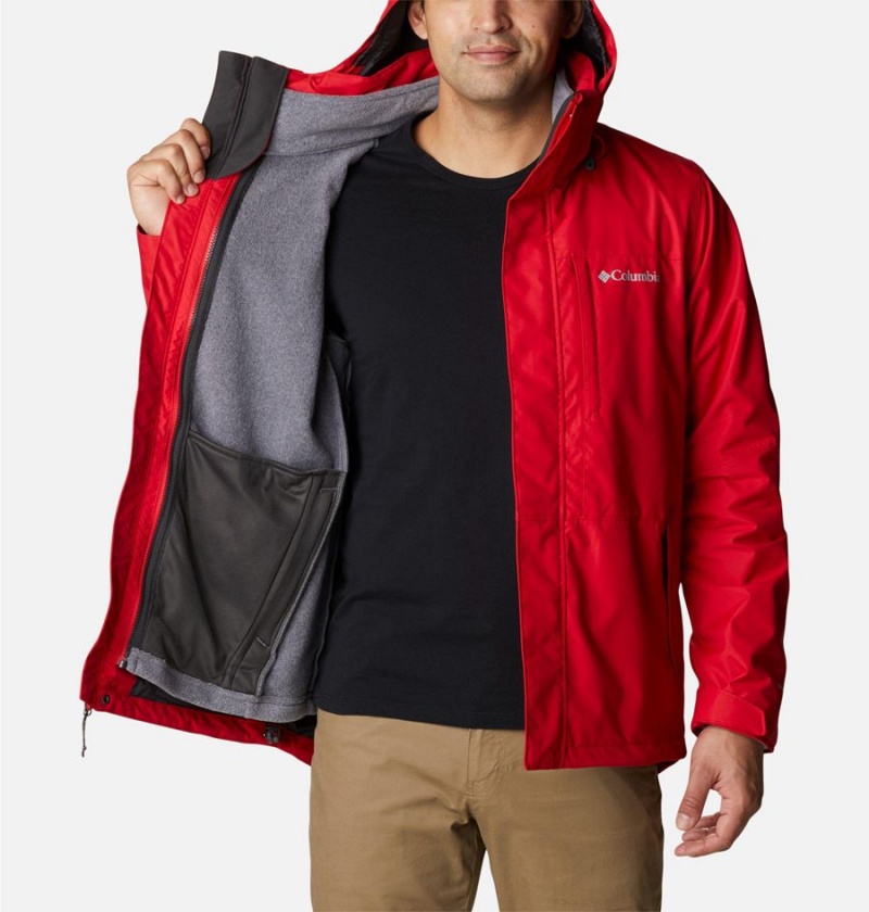 Columbia Gulfport Interchange Men's 3 In 1 Jackets Red | VOJNSK-321