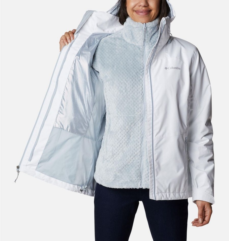 Columbia Gulfport Interchange Women's 3 In 1 Jackets White | DRIHVT-250