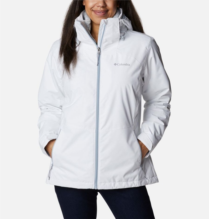 Columbia Gulfport Interchange Women\'s 3 In 1 Jackets White | DRIHVT-250