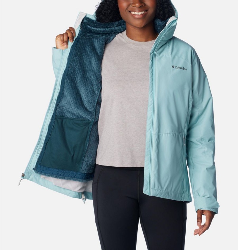 Columbia Gulfport Interchange Women's 3 In 1 Jackets Turquoise | PRKWFL-927
