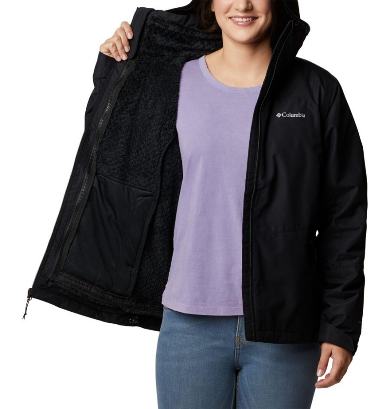 Columbia Gulfport Interchange Women's 3 In 1 Jackets Black | YCQUWJ-398