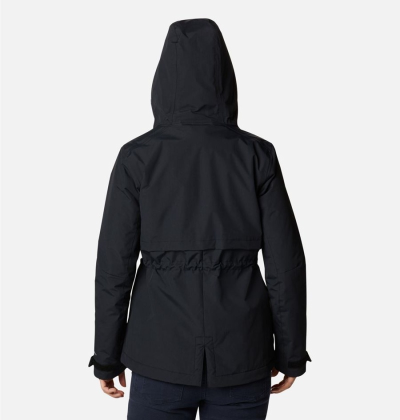 Columbia Hadley Trail Women's Rain Jacket Black | CBZEVA-459