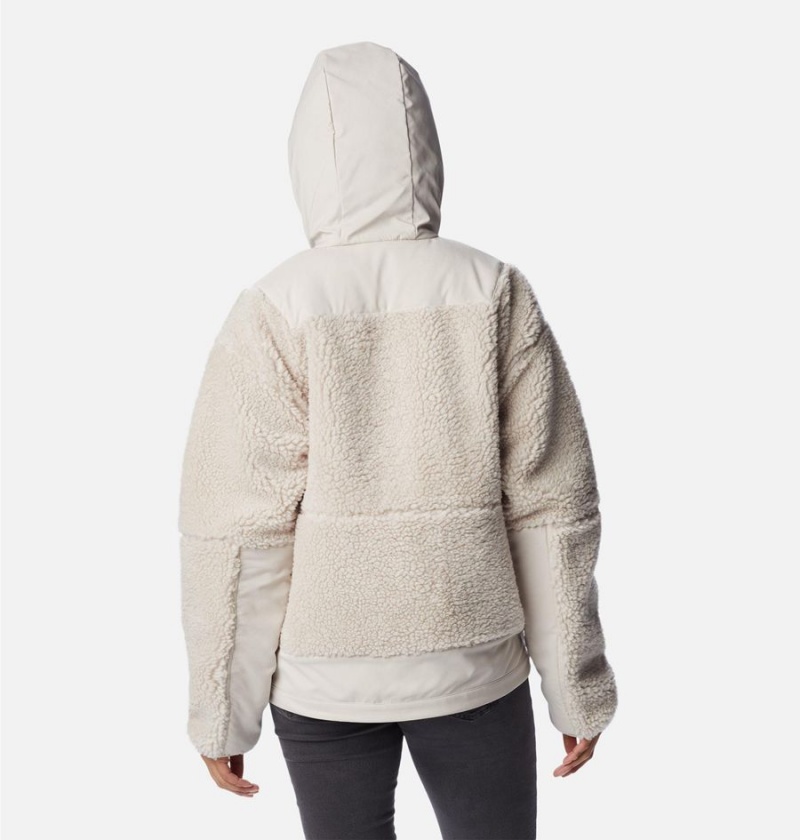 Columbia Hakatai Full Zip Women's Fleece Jacket White | GQDAYN-125