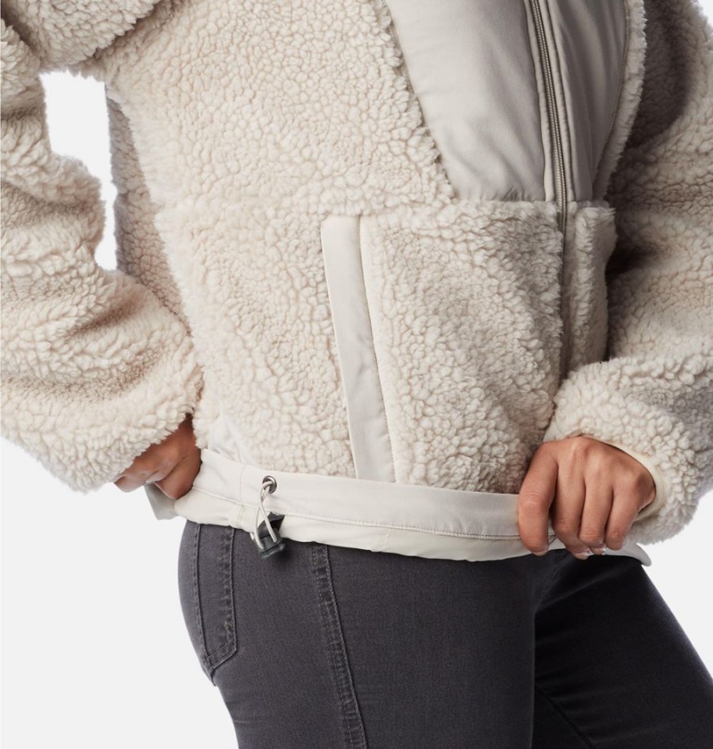 Columbia Hakatai Full Zip Women's Fleece Jacket White | GQDAYN-125