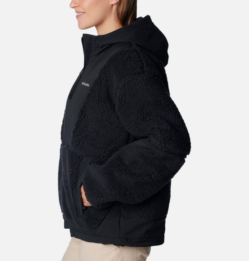 Columbia Hakatai Full Zip Women's Fleece Jacket Black | LUNOKR-745