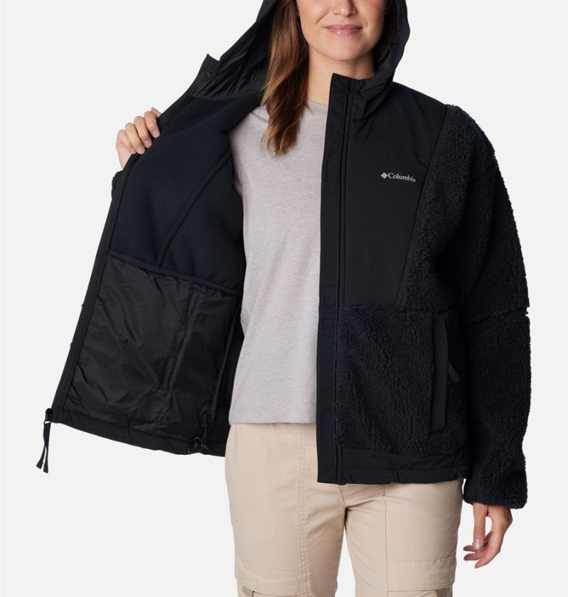 Columbia Hakatai Full Zip Women's Fleece Jacket Black | LUNOKR-745