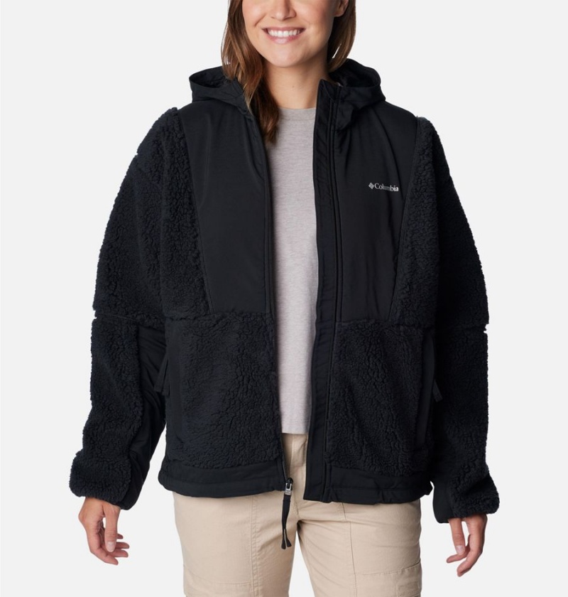 Columbia Hakatai Full Zip Women's Fleece Jacket Black | LUNOKR-745