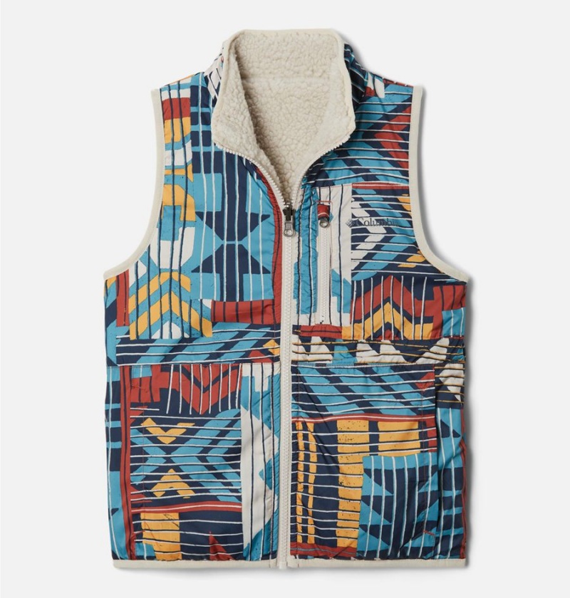 Columbia Hakatai Reversible Kids' Vest Khaki | KMYNBH-129
