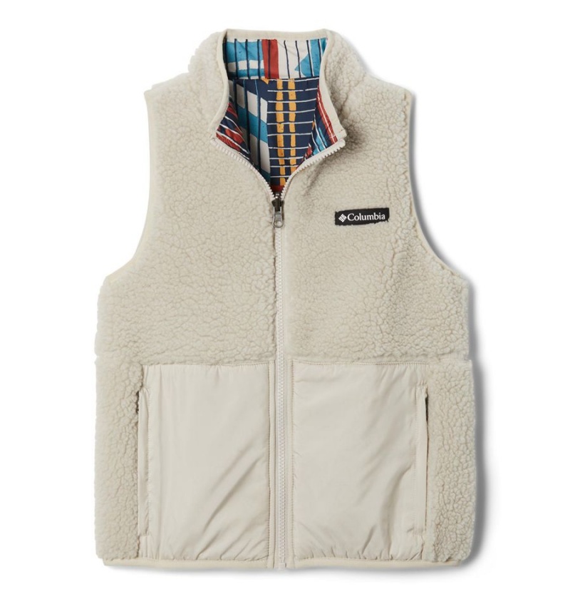 Columbia Hakatai Reversible Kids\' Vest Khaki | KMYNBH-129