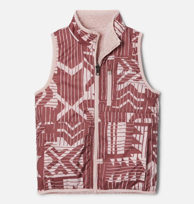 Columbia Hakatai Reversible Kids' Vest Pink | LHQAGS-214