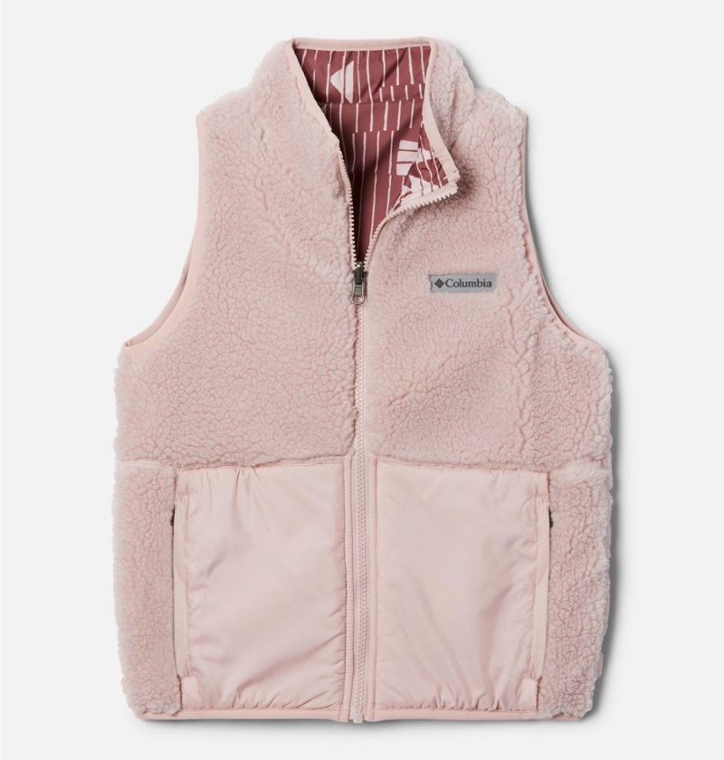 Columbia Hakatai Reversible Kids\' Vest Pink | LHQAGS-214