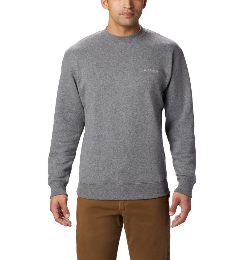 Columbia Hart Mountain II Crew Men\'s Sweatshirt Grey | GXWRUP-879