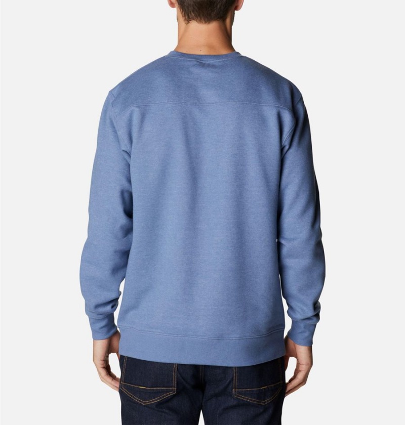 Columbia Hart Mountain II Crew Men's Sweatshirt Blue | IBGEHP-634
