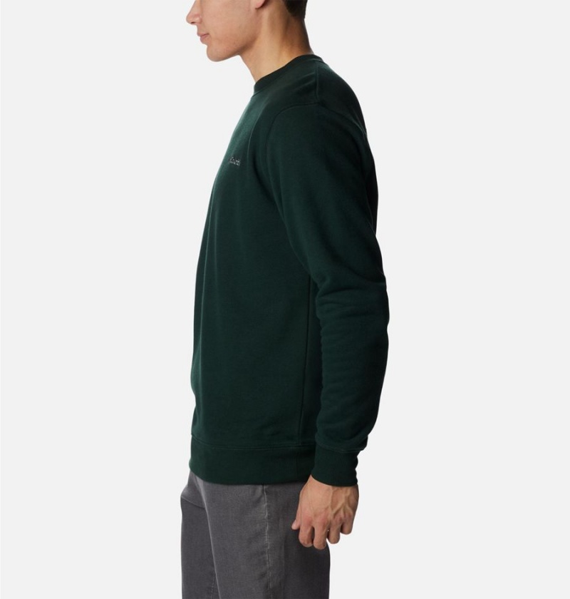 Columbia Hart Mountain II Crew Men's Sweatshirt Black | BPCNOK-637