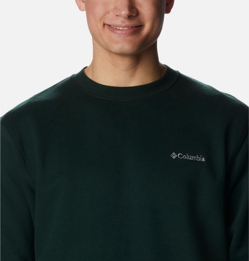 Columbia Hart Mountain II Crew Men's Sweatshirt Black | BPCNOK-637