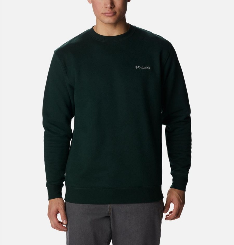 Columbia Hart Mountain II Crew Men\'s Sweatshirt Black | BPCNOK-637