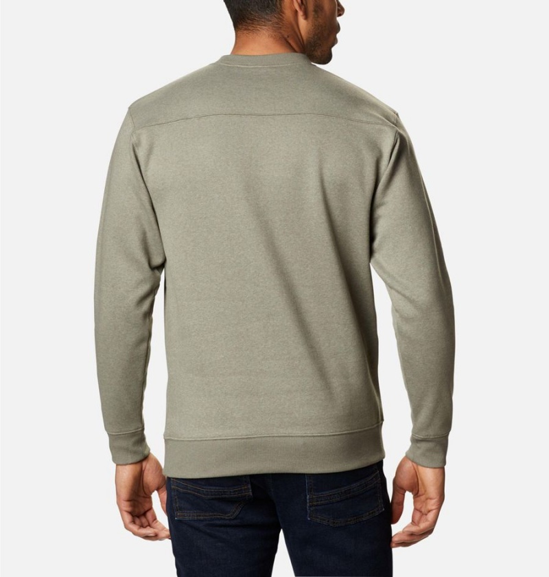 Columbia Hart Mountain II Crew Men's Sweatshirt Green | JBXSDT-893