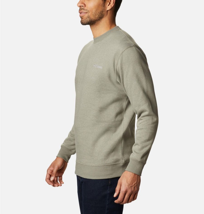 Columbia Hart Mountain II Crew Men's Sweatshirt Green | JBXSDT-893