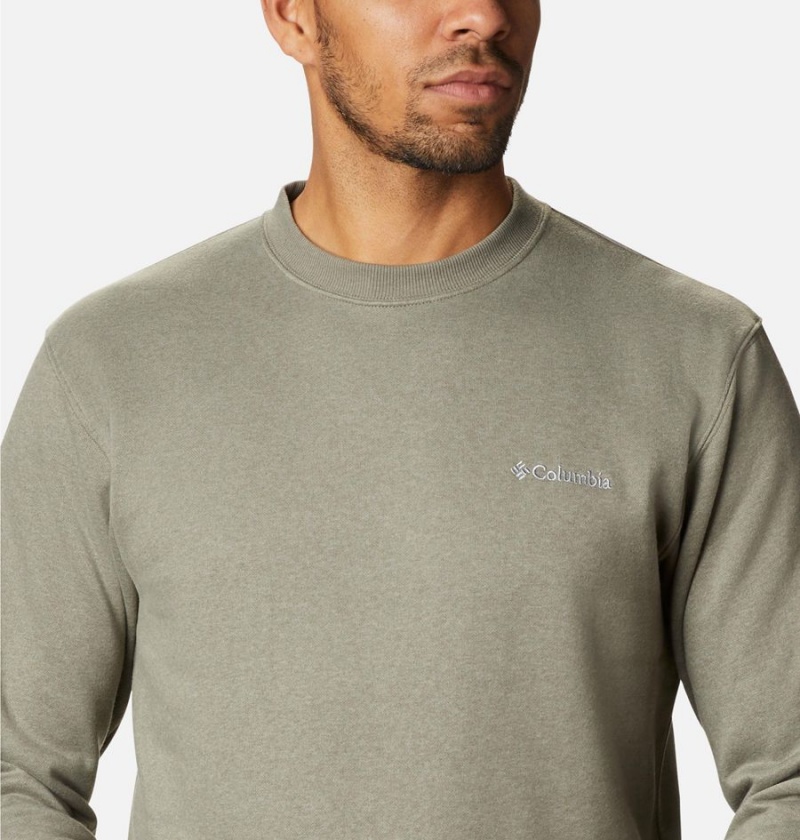 Columbia Hart Mountain II Crew Men's Sweatshirt Green | JBXSDT-893