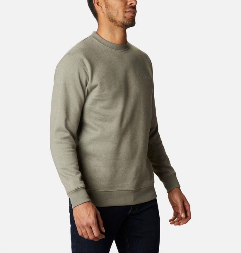 Columbia Hart Mountain II Crew Men's Sweatshirt Green | JBXSDT-893