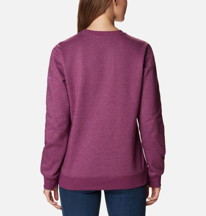Columbia Hart Mountain II Graphic Crew Women's Pullover Coral | UTLDKC-921