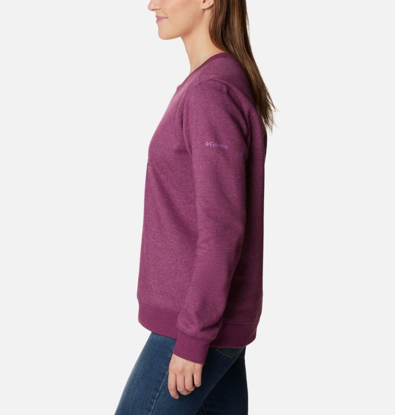 Columbia Hart Mountain II Graphic Crew Women's Pullover Coral | UTLDKC-921