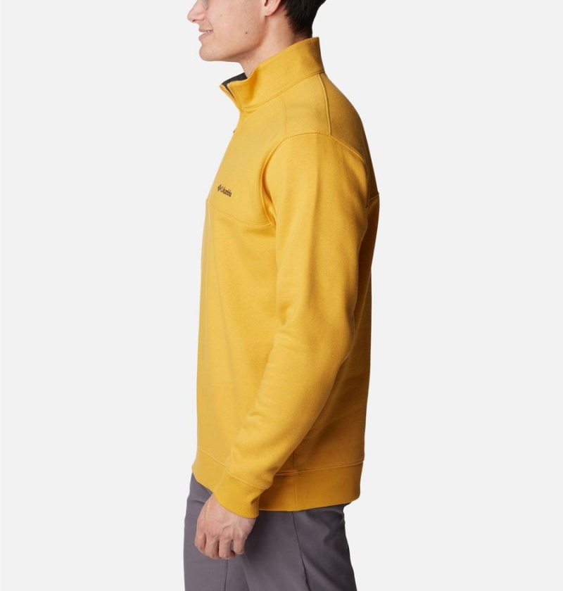 Columbia Hart Mountain II Half Zip Men's Sweatshirt Yellow | BRFMCX-327