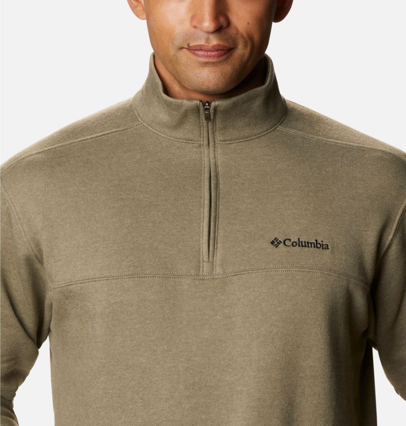 Columbia Hart Mountain II Half Zip Men's Sweatshirt Green | VKEQBP-137