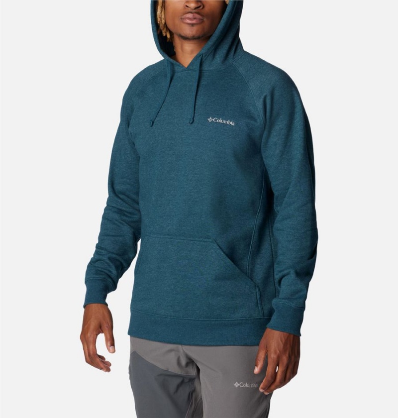 Columbia Hart Mountain II Men's Hoodie Blue | TMEAFX-982