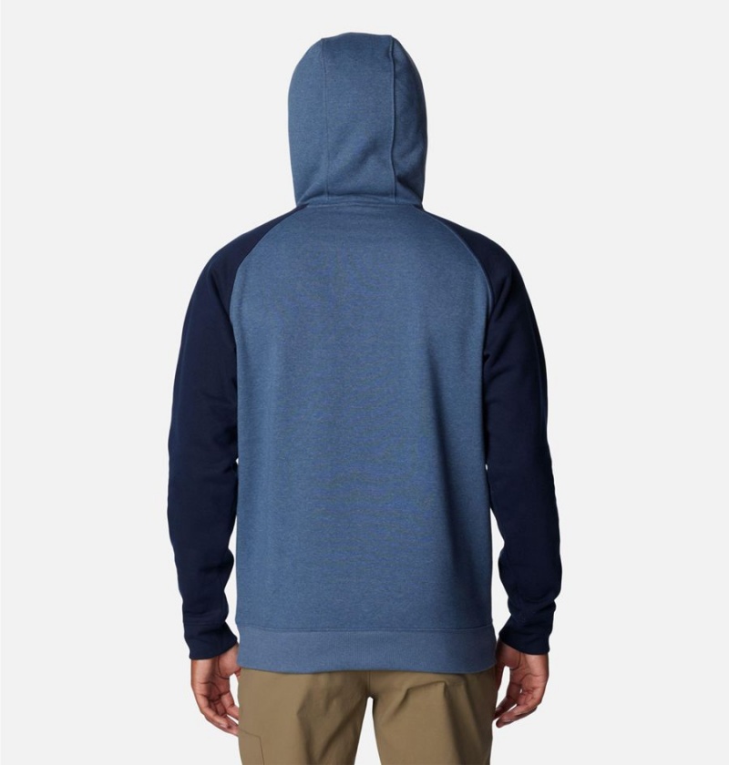 Columbia Hart Mountain II Men's Hoodie Blue | ZVHGSY-632