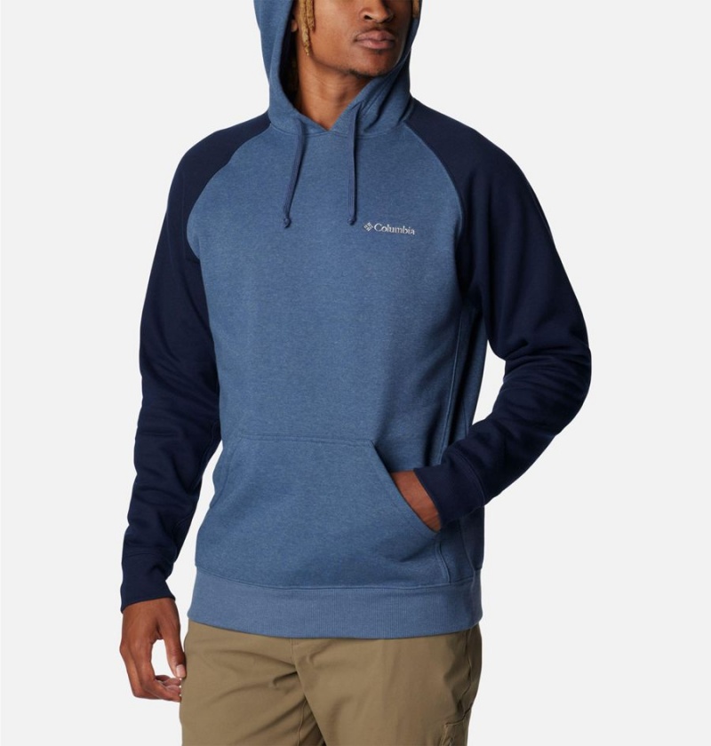 Columbia Hart Mountain II Men's Hoodie Blue | ZVHGSY-632