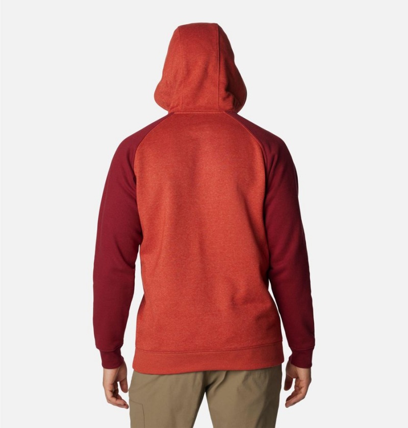 Columbia Hart Mountain II Men's Hoodie Red | YUJISX-612