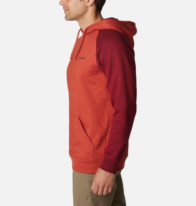 Columbia Hart Mountain II Men's Hoodie Red | YUJISX-612