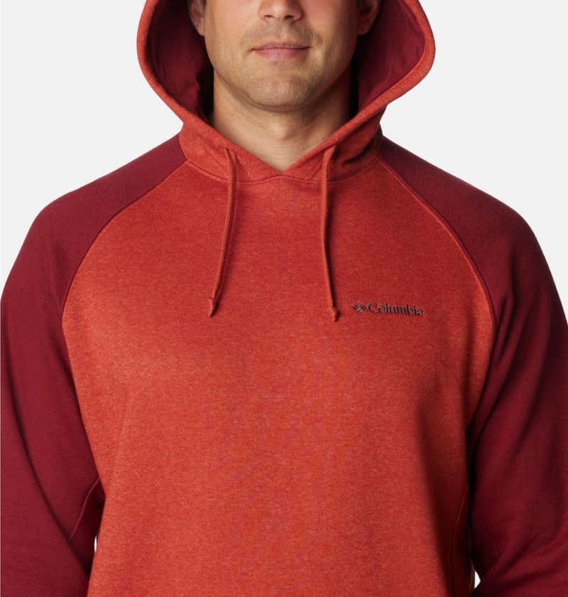 Columbia Hart Mountain II Men's Hoodie Red | YUJISX-612