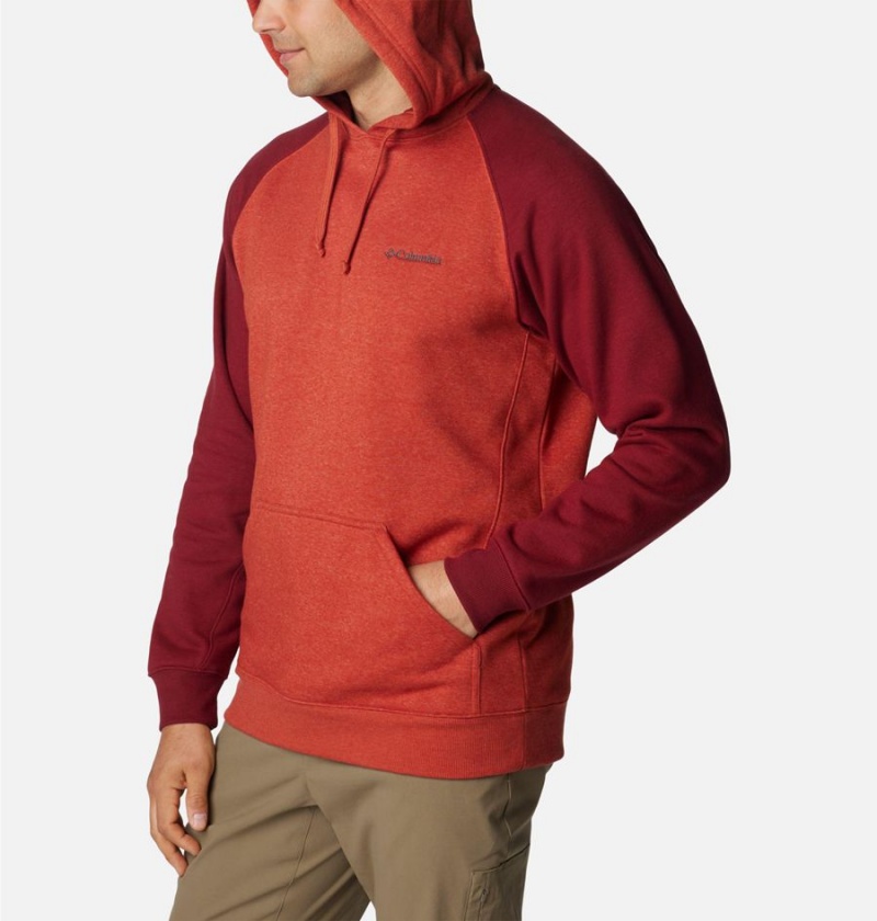 Columbia Hart Mountain II Men's Hoodie Red | YUJISX-612