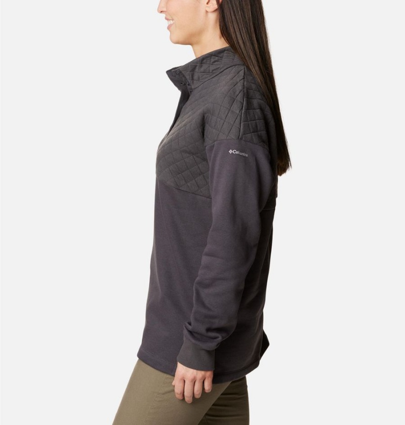 Columbia Hart Mountain Quilted Half Snap Women's Pullover Beige | VSXZQP-695
