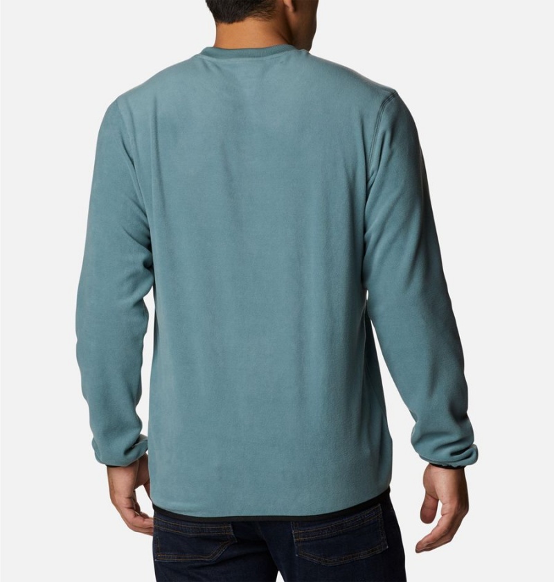 Columbia Haven Hills Fleece Crew Men's Pullover Blue | KOWRZT-356