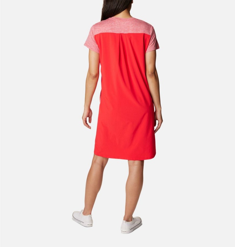 Columbia Hazel Springs Women's Dress Red | FOICPZ-497