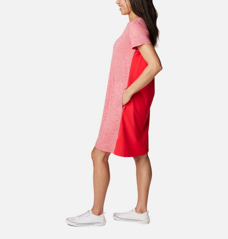 Columbia Hazel Springs Women's Dress Red | FOICPZ-497