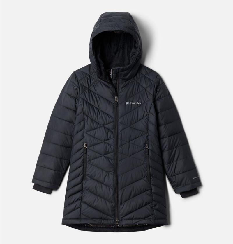 Columbia Heavenly Long Kids\' Jacket Black | KGUPWH-089