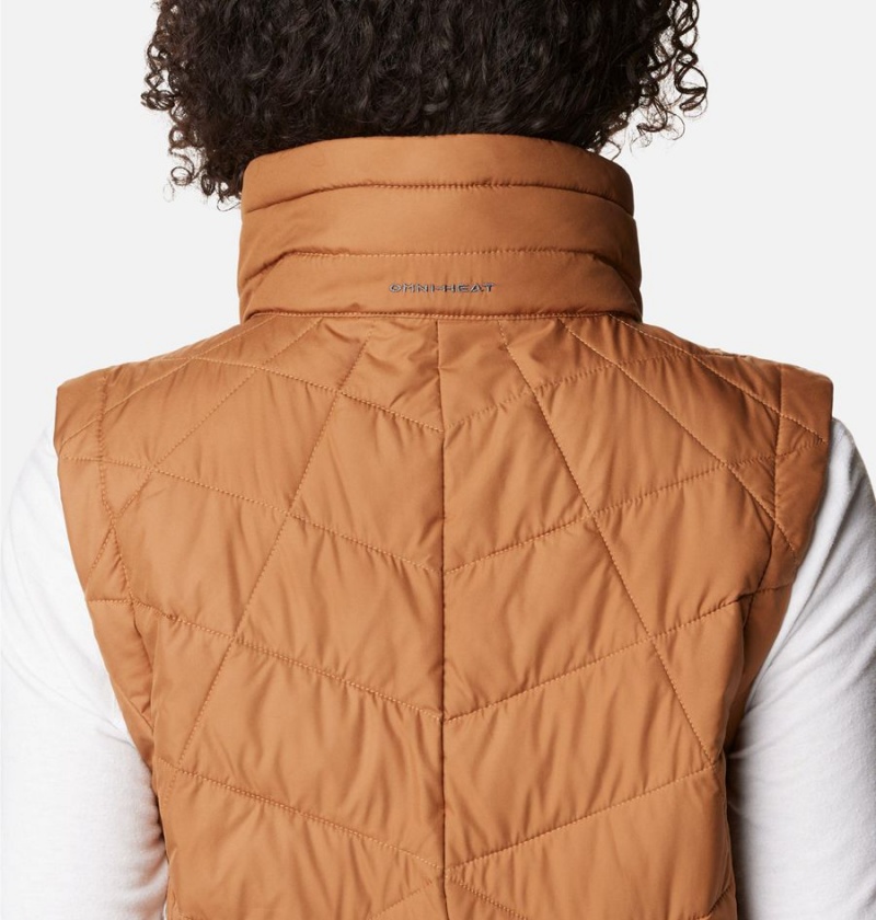 Columbia Heavenly Long Women's Vest Brown | GZPHWR-753