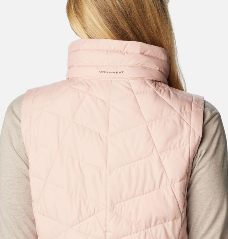 Columbia Heavenly Long Women's Vest Pink | WIGPSY-047