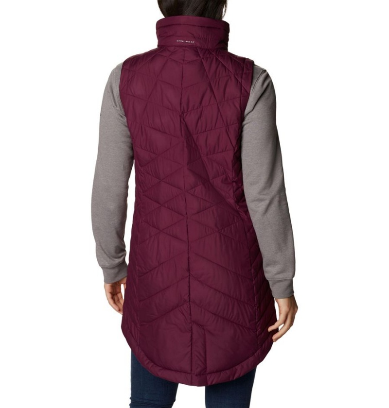 Columbia Heavenly Long Women's Vest Red | BXGHSA-493