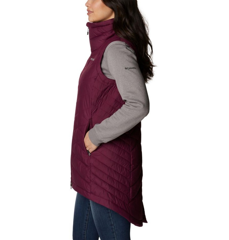 Columbia Heavenly Long Women's Vest Red | BXGHSA-493