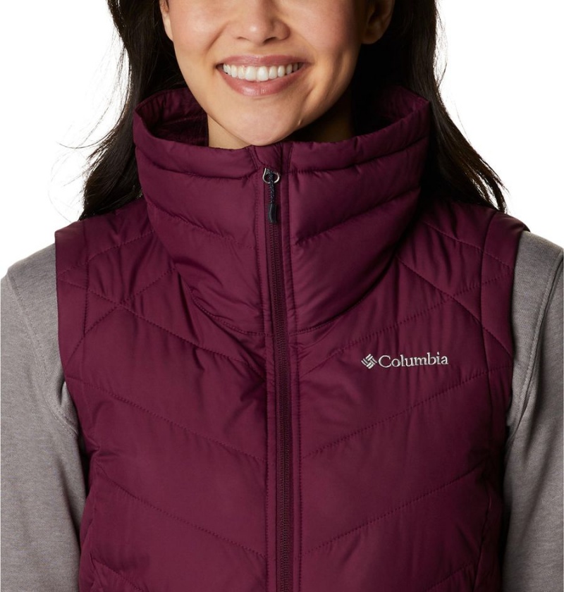 Columbia Heavenly Long Women's Vest Red | BXGHSA-493