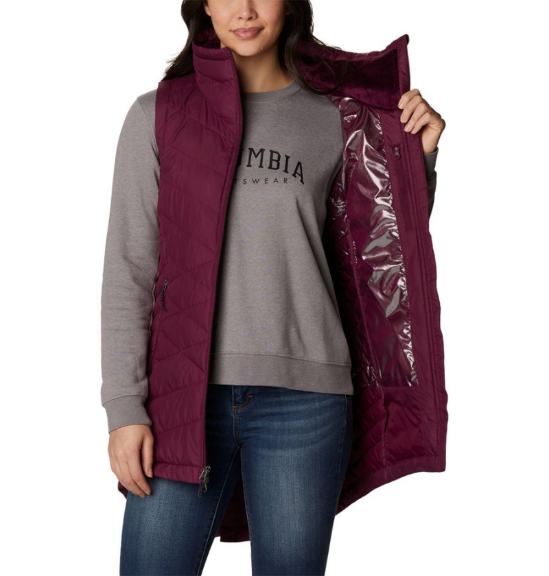 Columbia Heavenly Long Women's Vest Red | BXGHSA-493
