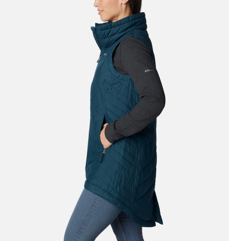 Columbia Heavenly Long Women's Vest Turquoise | NHRYPU-076